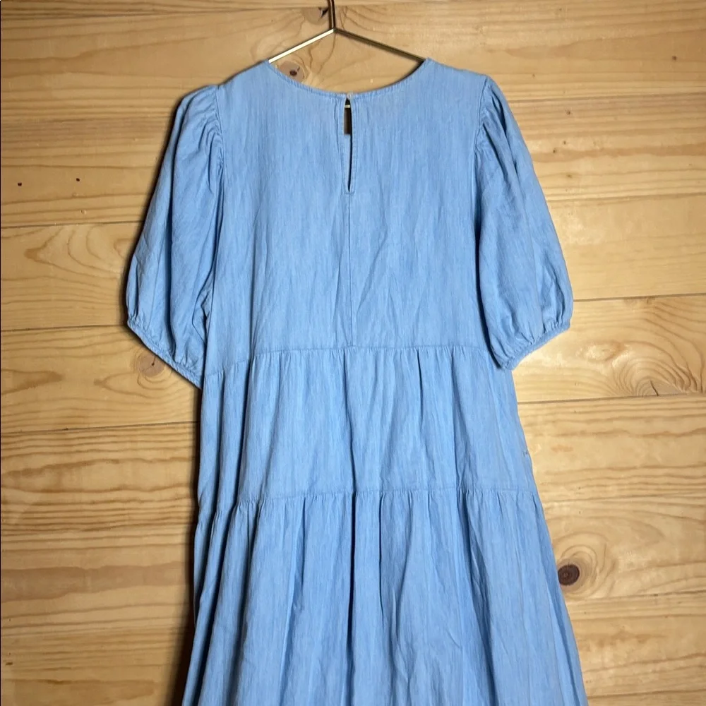 Old Navy tiered chambray denim dress - Picture 8 of 10